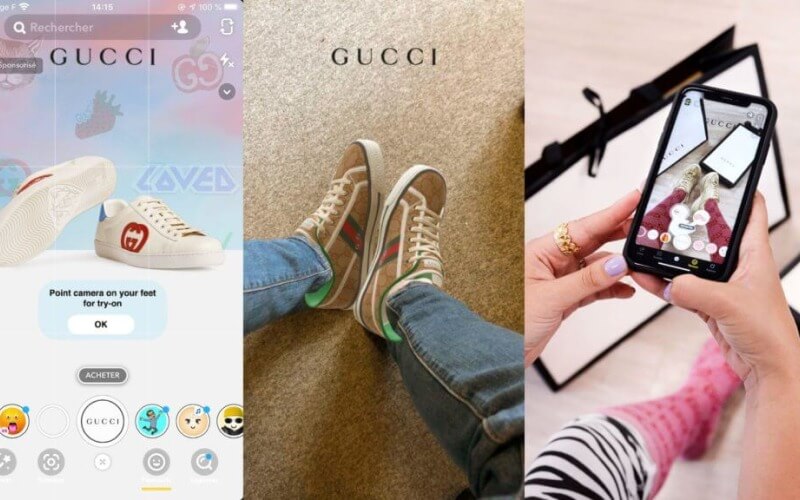 snapchat & gucci collaboration